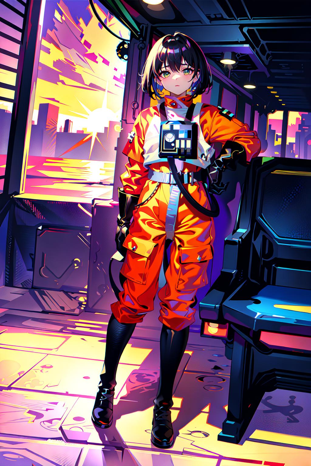 Anime Fighter Pilot Raptor Girl by AbstractIntuitions on DeviantArt